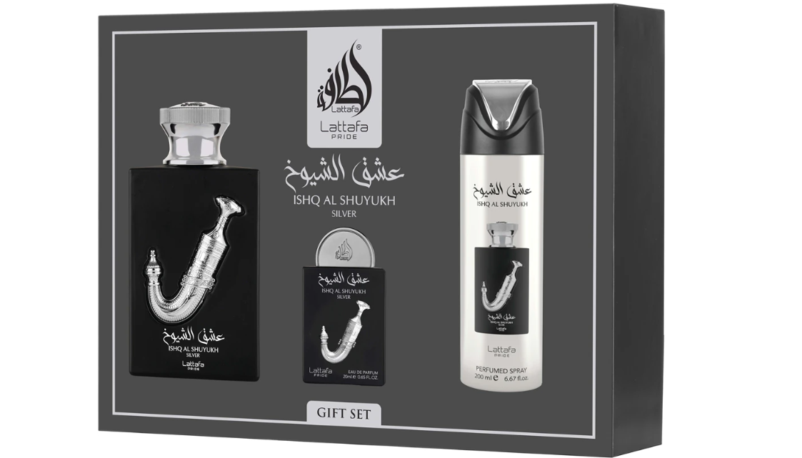 Lattafa Pride Ishq Al Shuyukh Silver poklon set uniseks
