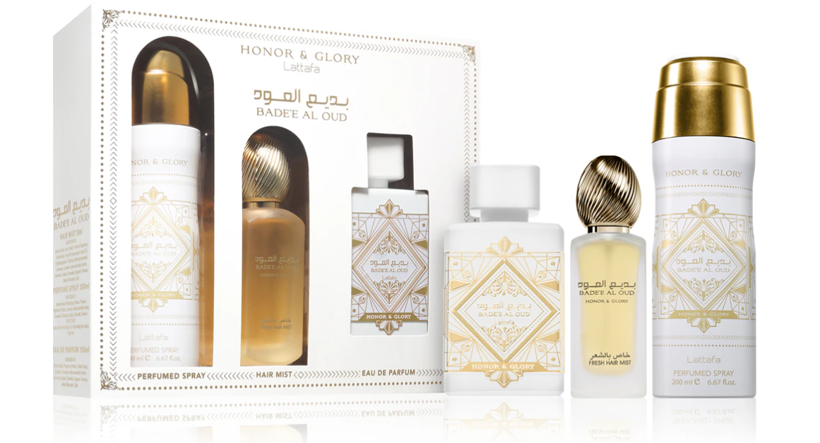 Lattafa Badee Al Oud Honor & Glory poklon set uniseks